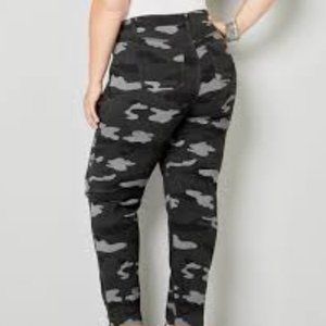 Avenue-Camo Fly-Front Cargo Stretch Skinny Pants